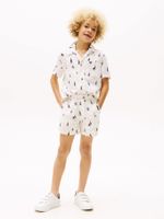 Pantalon-corto-de-lino-con-estampado-integral