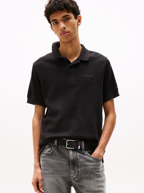 Polo-de-corte-regular-con-punto-gofrado