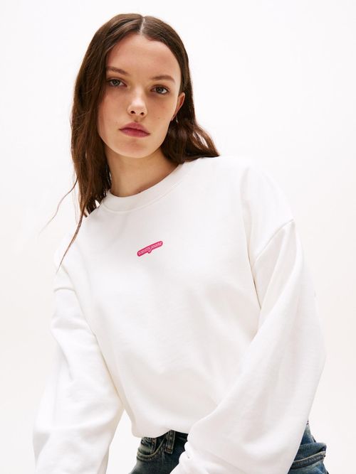 Sudadera-de-corte-cropped-con-logo-script