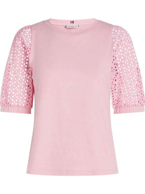 Camiseta-de-manga-corta-con-detalles-calados-