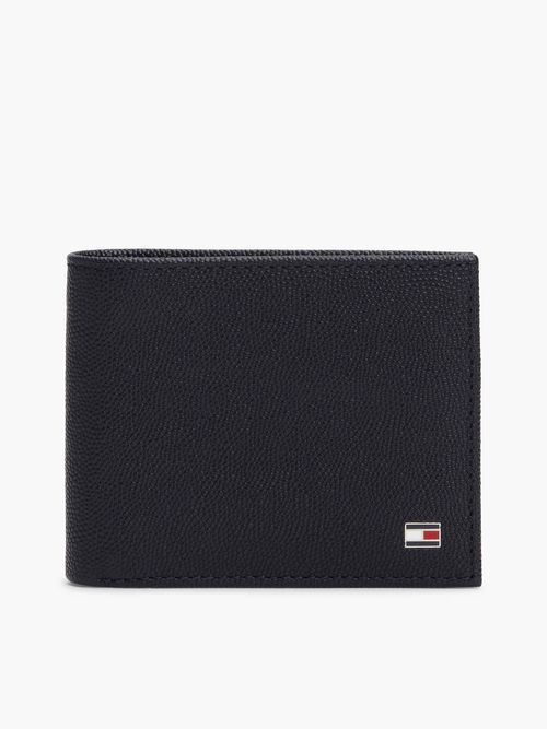 Billetera-plegable-de-cuero-con-logo-esmaltado