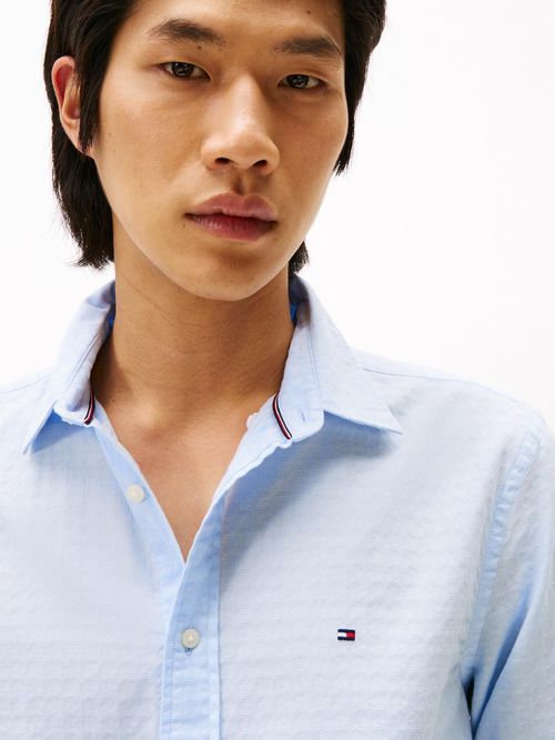 Camisa-de-corte-regular-en-tejido-dobby