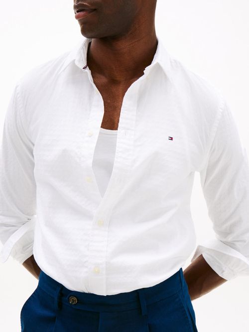 Camisa-de-corte-regular-en-tejido-dobby