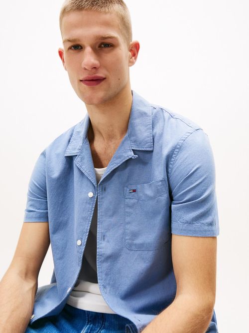 Camisa-de-corte-regular-en-mezcla-de-lino