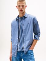 Camisa-manga-larga-de-lino-de-corte-regular
