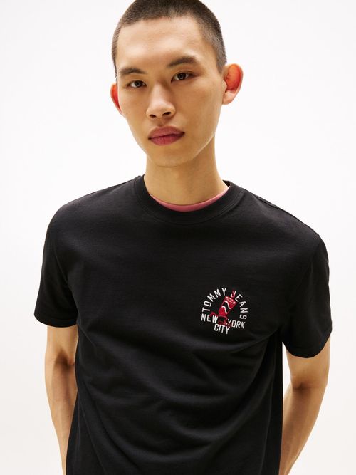 Camiseta-de-corte-regular-con-logo-grafico