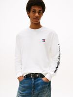 Camiseta-de-corte-regular-con-logo-vertical