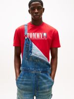 Camiseta-de-cuello-redondo-con-logo