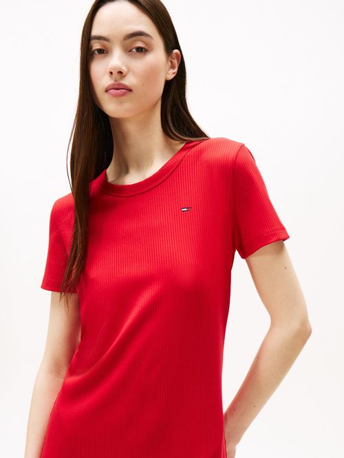 Vestido-ajustado-midi-acanalado