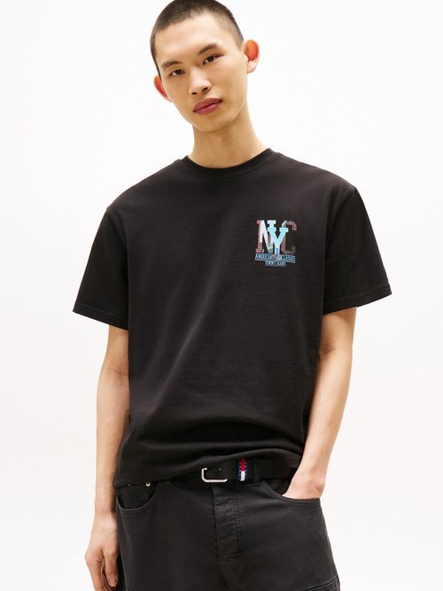 Camiseta-amplia-con-grafico-trasero