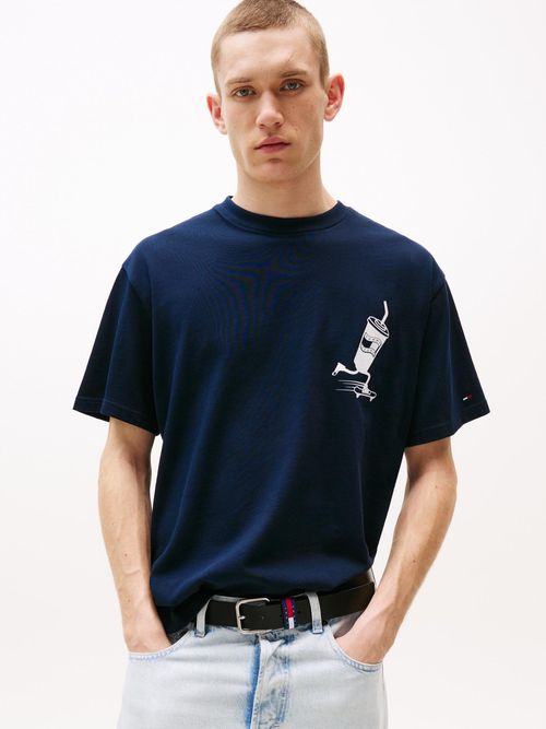 Camiseta-de-corte-amplio-con-logo-trasero