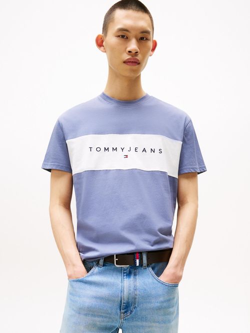 Camiseta-de-corte-regular-con-diseño-colorblock