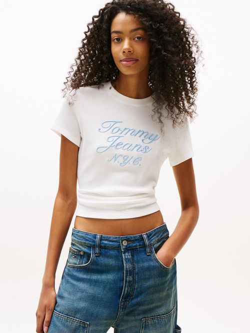 Camiseta-de-punto-gofrado-con-corte-slim