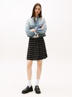 Minifalda-con-estampado-floral