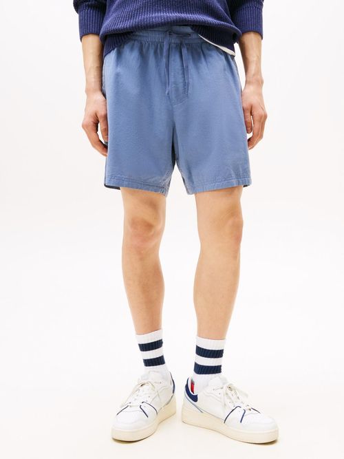 Pantalon-corto-amplio-de-mezcla-de-lino