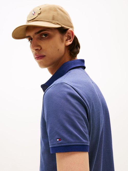 Polo-con-tejido-jacquard-de-corte-regular