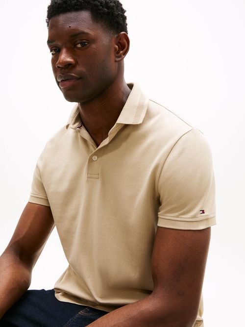 Polo-con-tejido-jacquard-de-corte-regular