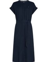 Vestido-de-lino-con-manga-regulable-