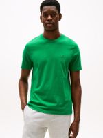 Camiseta-de-cuello-redondo-con-logo-bordado