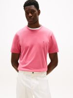 Camiseta-de-cuello-redondo-con-logo-bordado