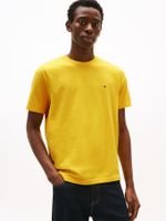 Camiseta-de-cuello-redondo-con-logo-bordado