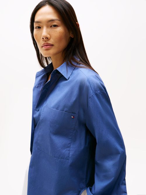 Camisa-de-popelin-con-puños-ajustables