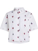 Camisa-de-popelina-con-estampado-floral
