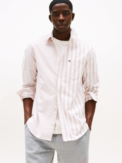 Camisa-de-rayas-con-logo