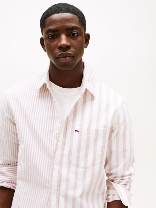 Camisa-de-rayas-con-logo