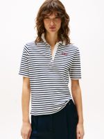 Polo-de-corte-regular-con-diseño-de-rayas-y-logo-script