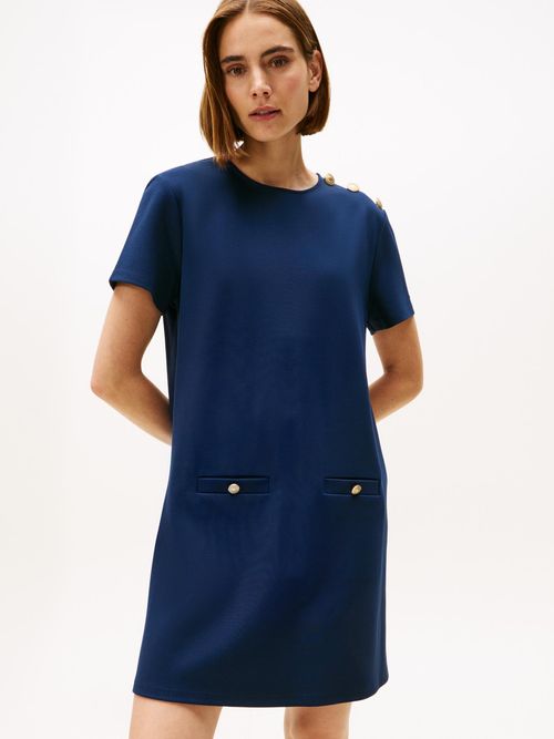 Vestido-ponte-manga-corta-con-logo