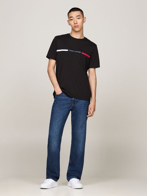 Camiseta-de-punto-elastico-con-logo