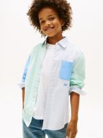 Camisa-Oxford-color-block-de-rayas-mixtas