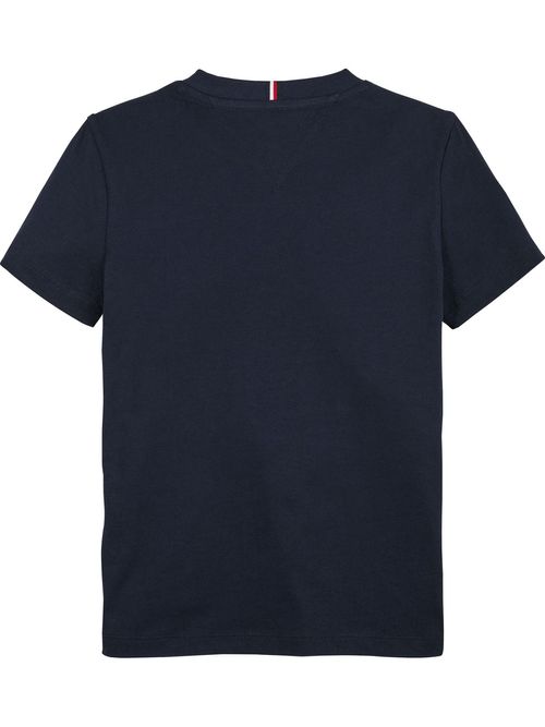 Camiseta-de-cuello-redondo-con-logo