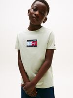 Camiseta-de-cuello-redondo-con-logo