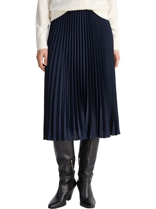 Falda-de-corte-midi-con-logo