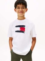 Camiseta-de-cuello-redondo-con-logo