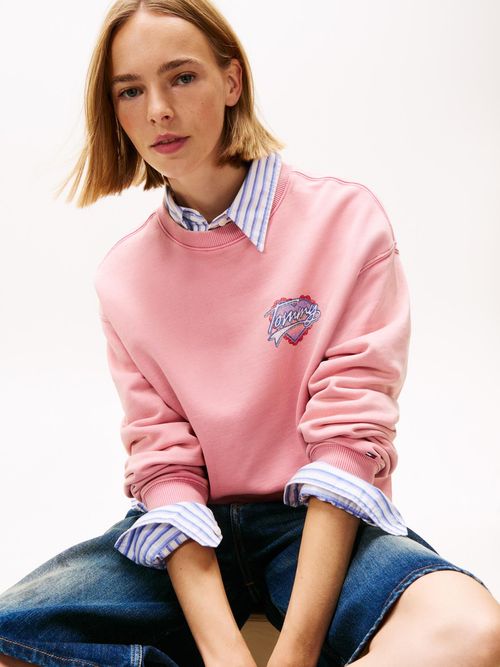 Abrigo-amplia-de-felpa-con-logo-grafico