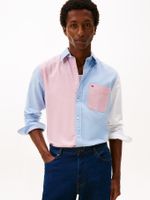 Camisa-de-corte-regular-con-diseño-colorblock