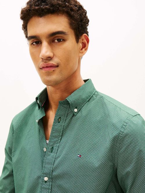 Camisa-de-corte-regular-flex-poplin-con-micro-estampado