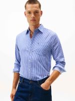 Camisa-de-sarga-a-rayas-de-corte-regular