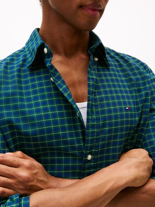 Camisa-Oxford-de-corte-regular-con-estampado-a-cuadros