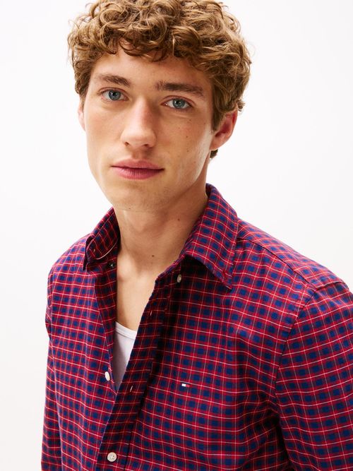 Camisa-Oxford-de-corte-regular-con-estampado-a-cuadros