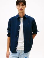 Camisa-poplin-de-corte-regular-con-logo