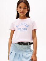 Camiseta-con-logo-NYC-curvo-de-purpurina