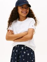 Camiseta-de-cuello-redondo-con-logo