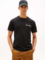 Camiseta-de-cuello-redondo-con-logo