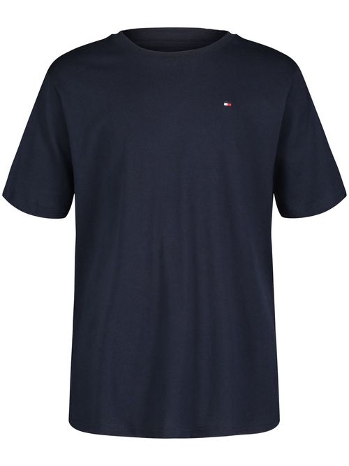 Camiseta-de-cuello-redondo-con-logo