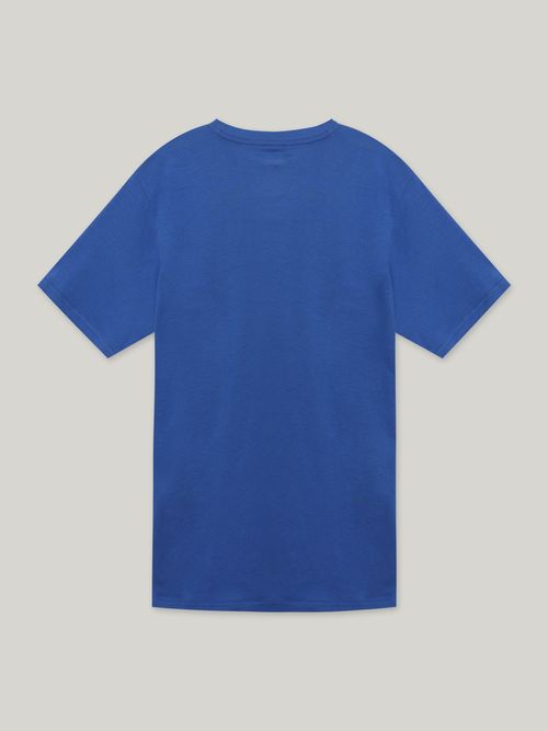 Camiseta-de-cuello-redondo-con-logo