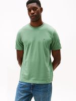 Camiseta-de-cuello-redondo-con-logo-bordado